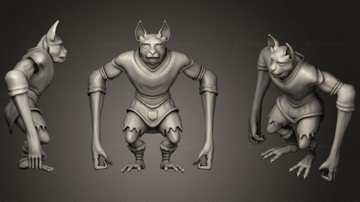 Статуэтки герои, монстры и демоны (Инопланетный Солдат, STKM_0600) 3D модель для ЧПУ станка